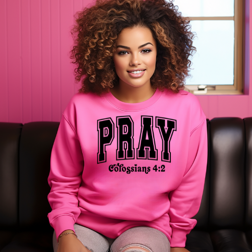 Pray pink crew neck