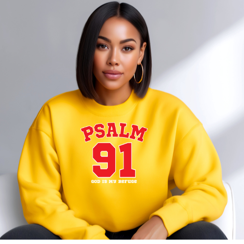 Psalm 91 crewneck Gold