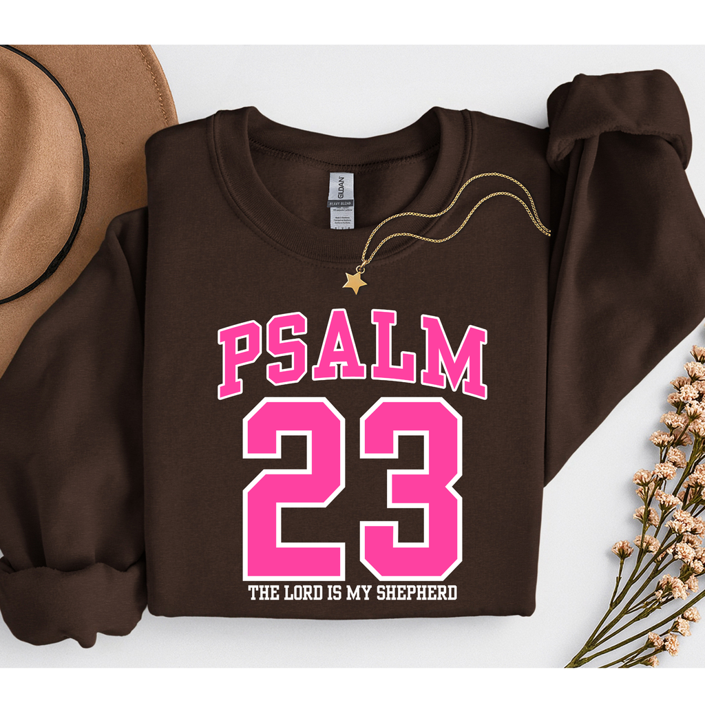 Psalm 23 brown crewneck