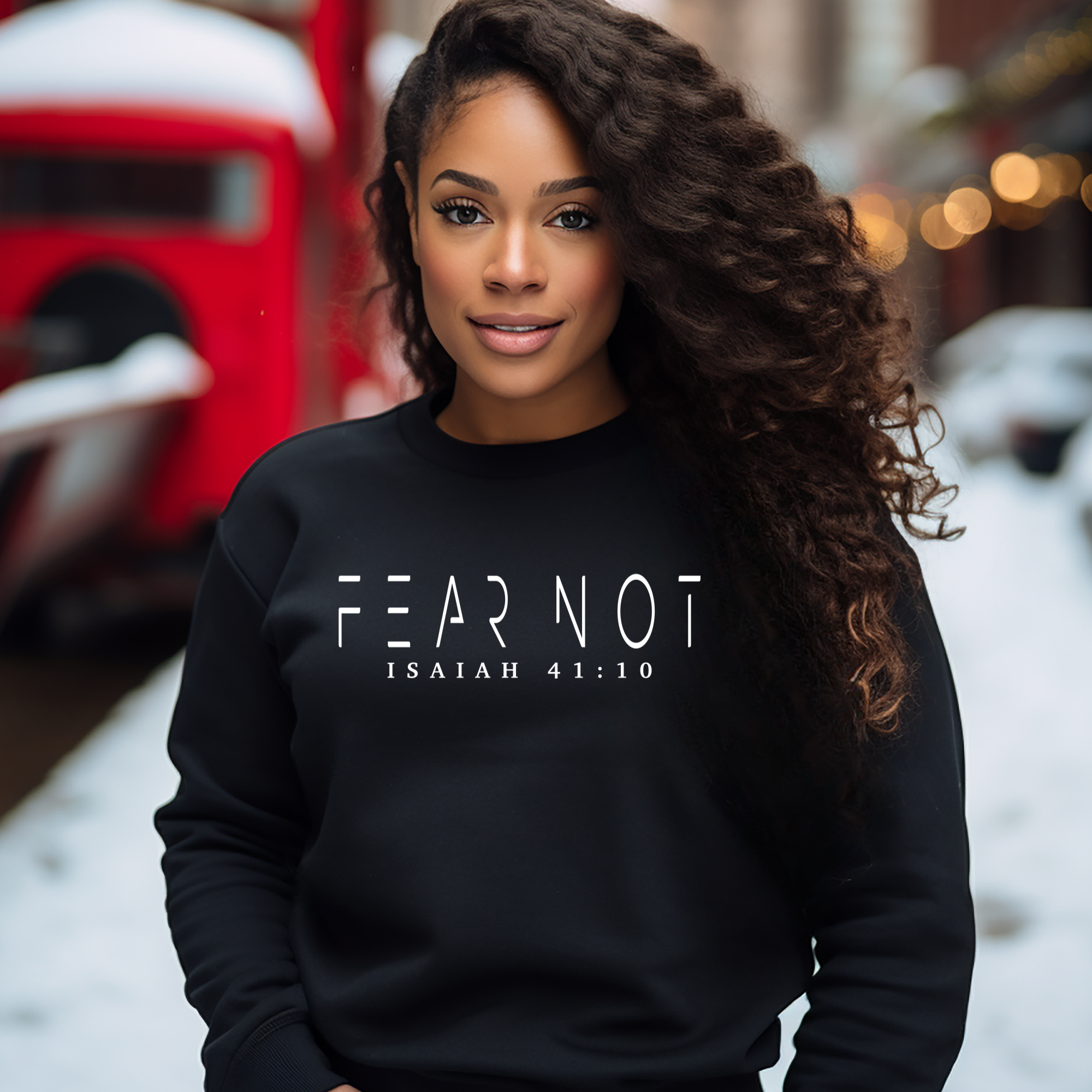Fear Not black crewneck